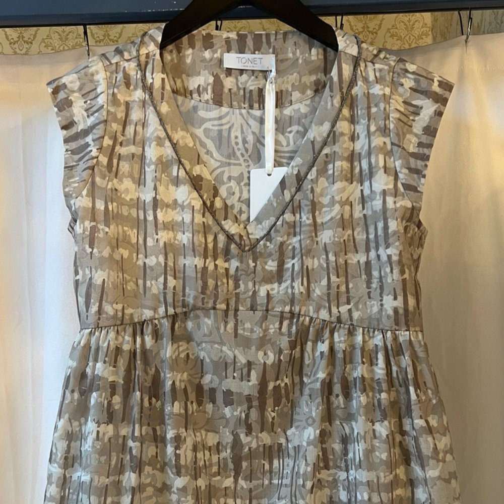 Tie Dye Blouse in Brown By TONET